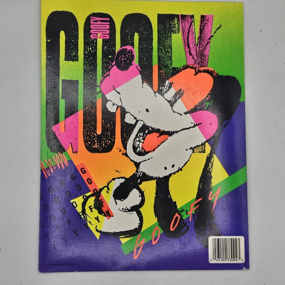 Rare Hard To Find Vintage '90s Mead Folder Featuring Goofy